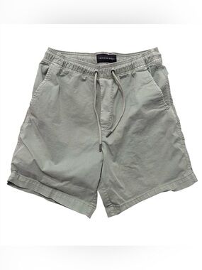 American Eagle Outfitters Men's Sage Green Drawstring Shorts
